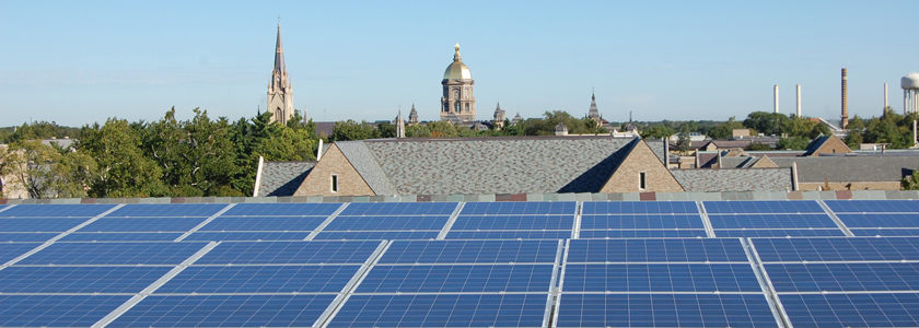 Prashant Kamat, Radiation Lab facilities Solar Panels and Golden Dome